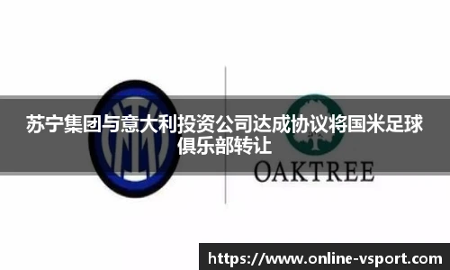 苏宁集团与意大利投资公司达成协议将国米足球俱乐部转让