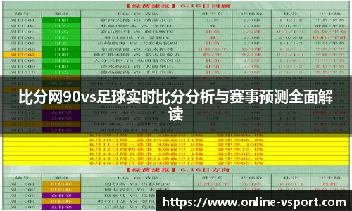 比分网90vs足球实时比分分析与赛事预测全面解读